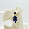 Earrings Cobalt Glam Drop | Silver - Muze Earrings