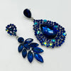 Earrings Cobalt Glam Drop | Silver - Muze Earrings