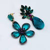 Earrings Emerald Flower | Gold - Muze Earrings