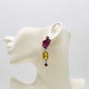 Earrings Fuchsia & Pink | Silver - Muze Earrings