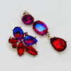 Earrings Fuchsia Red AB II | Gold - Muze Earrings