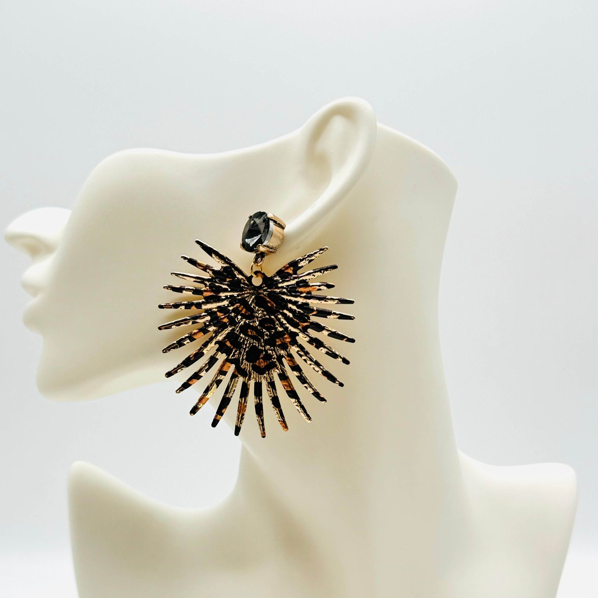 Earrings Leopard Glam II | Gold - Muze Earrings