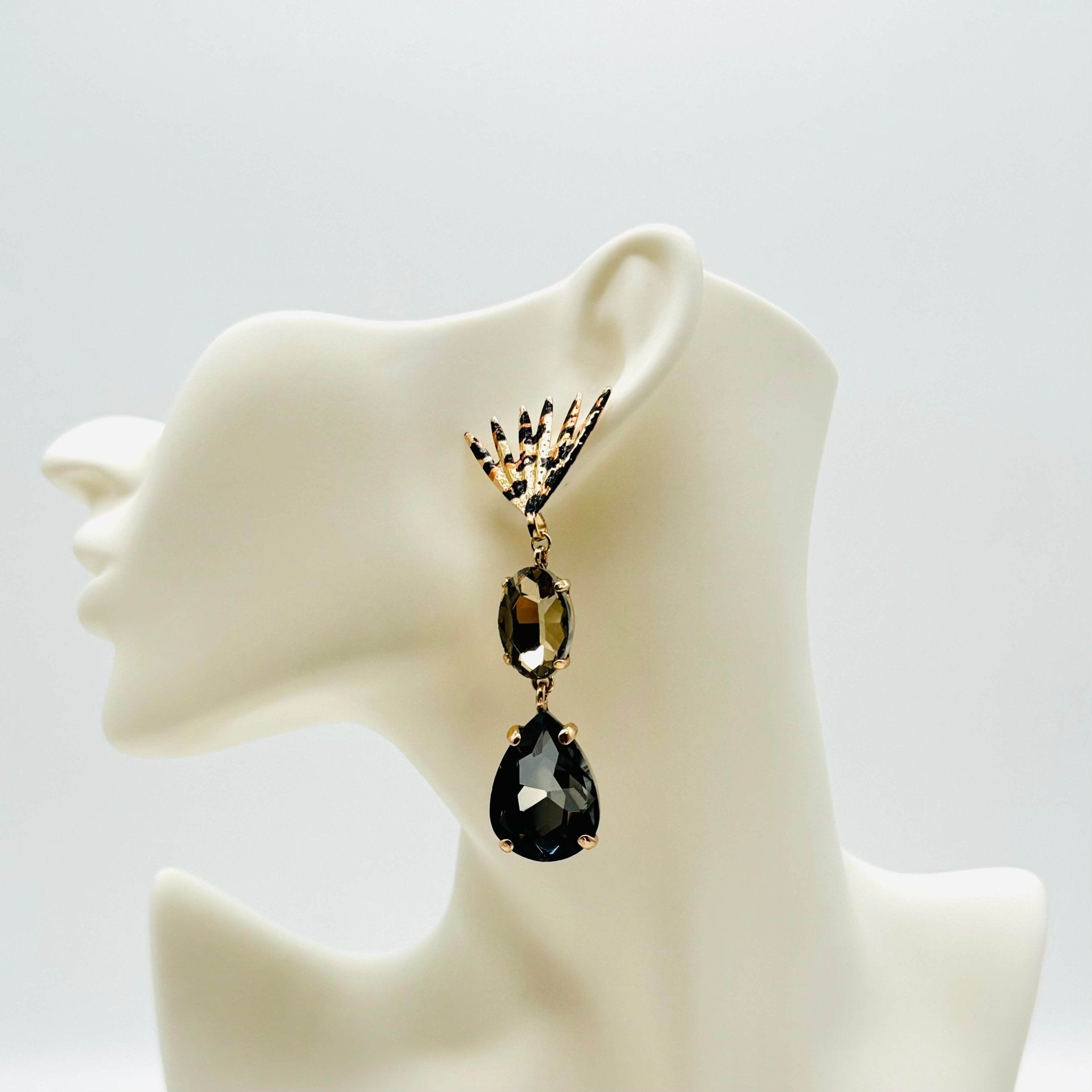 Earrings Leopard Glam II | Gold - Muze Earrings