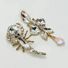 Handgemaakt statement oorbel earrings lobster ab white handgemaakt door MUZE earrings. Gratis geleverd binnen nederland en belgie.