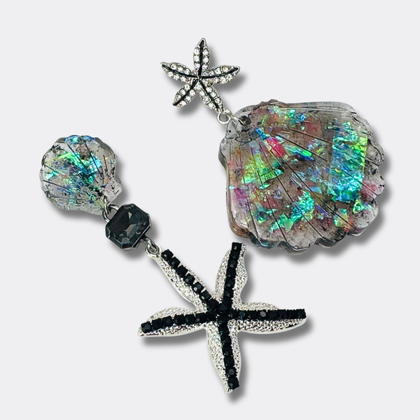 Earrings Luminescence Shell | Silver - Muze Earrings