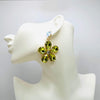 Earrings Mirrored Yellow Flowers | Gold - Muze Earrings