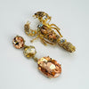 Handgemaakt statement oorbel earrings pink scorpion handgemaakt door MUZE earrings. Gratis geleverd binnen nederland en belgie.