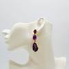 Earrings Purple Red Green Glam | Gold - Muze Earrings