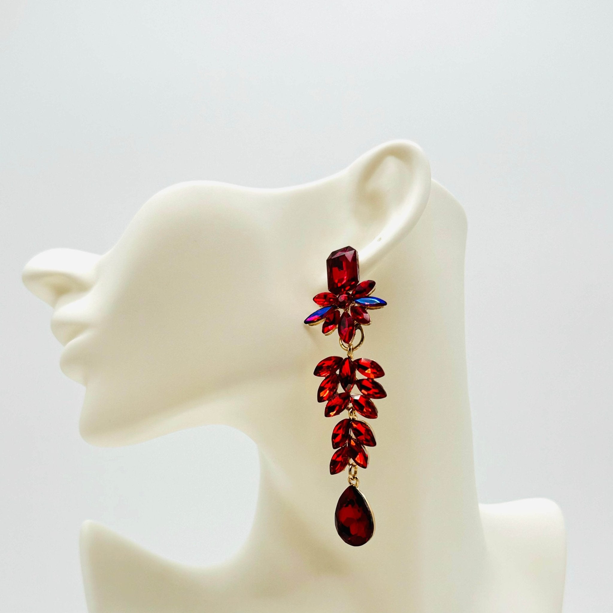 Earrings Red Scorpion | Gold - Muze Earrings