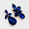 Earrings Short Cobalt Glam | Gold - Muze Earrings