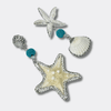 Earrings Starfish Cockle | Silver - Muze Earrings