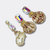 Earrings Trio Strass Cockle | Gold - Muze Earrings