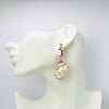 Earrings Trio Strass Cockle | Gold - Muze Earrings