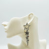 Earrings White Crystal Stars | Silver - Muze Earrings