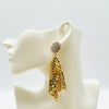 Earrings Woven Strass | Gold - Muze Earrings