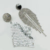 Earrings Woven Strass | Silver - Muze Earrings