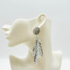 Earrings Woven Strass | Silver - Muze Earrings