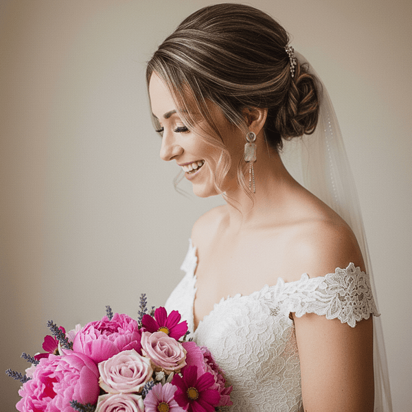 Glam Bride Earrings | Gold - Muze Earrings