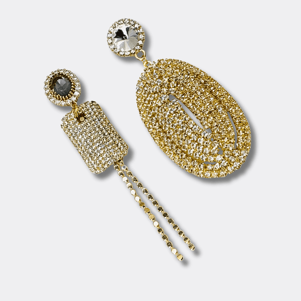 Glam Bride Earrings | Gold - Muze Earrings