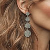 Glitters Strass Earrings | Silver - Muze Earrings