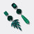 Green Aventurine Crystal Earrings | Silver - Muze Earrings