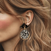 Leopard Shell Earrings II | Gold - Muze Earrings