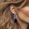 Lilac Amethyst Earrings | Gold - Muze Earrings