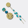 Long Blue Apatite Earrings | Gold - Muze Earrings