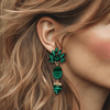 Malachite Muse Earrings | Gold - Muze Earrings