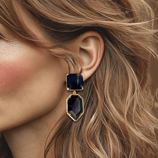 Mini Purple Amethyst Earrings | Gold - Muze Earrings