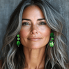 Muse Aventurine Earrings | Silver - Muze Earrings