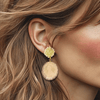 Natural Jellyfish Earrings | Gold - Muze Earrings