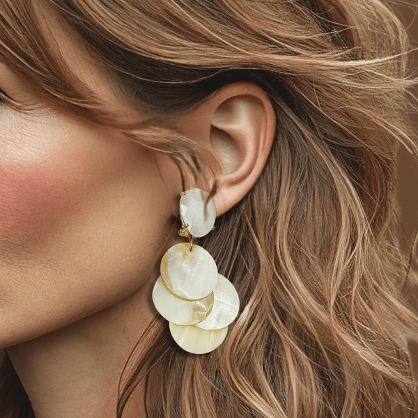 Nautilus Shell Earrings | Gold - Muze Earrings