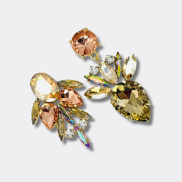 Neutral Colors Earrings | Gold - Muze Earrings