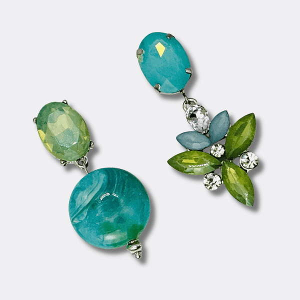 Ocean Blue Earrings | Silver - Muze Earrings