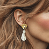 Real Pearl Earrings | Gold - Muze Earrings