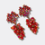 Red AB Facet Earrings | Gold - Muze Earrings