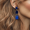 Royal Lapis Lazuli Earrings | Silver - Muze Earrings