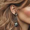 Smokey Aura Earrings II | Gold - Muze Earrings