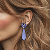 Summer Lilac Jade Earrings | Silver - Muze Earrings