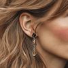 Summer Tiger Eye Earrings | Silver - Muze Earrings