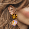 Sunny Camel Earrings | Gold - Muze Earrings