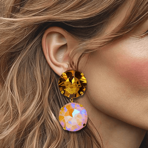 Sunny Camel Earrings | Gold - Muze Earrings