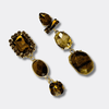 Tiger Eye Strass Earrings | Gold - Muze Earrings