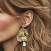 Wedding Bloom Earrings | Gold - Muze Earrings