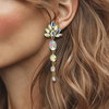 Wedding Chique AB Earrings | Gold - Muze Earrings