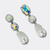 White Crystal Pearl Earrings | Silver - Muze Earrings