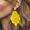 Yellow Shells Earrings | Silver - Muze Earrings
